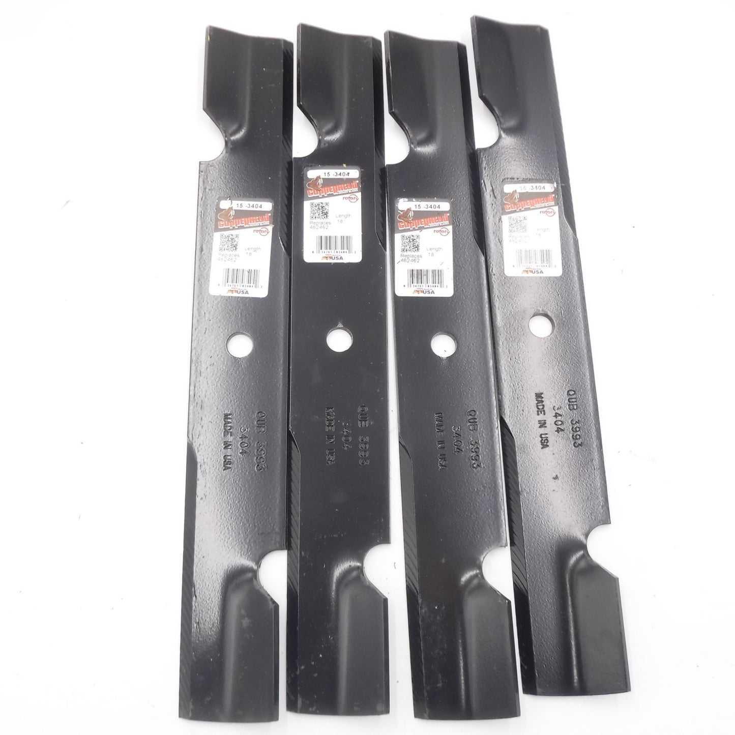 4 Pack Copperhead 15-3404 High Lift Mower Blade For 52" Scag Zero Turn Mowers