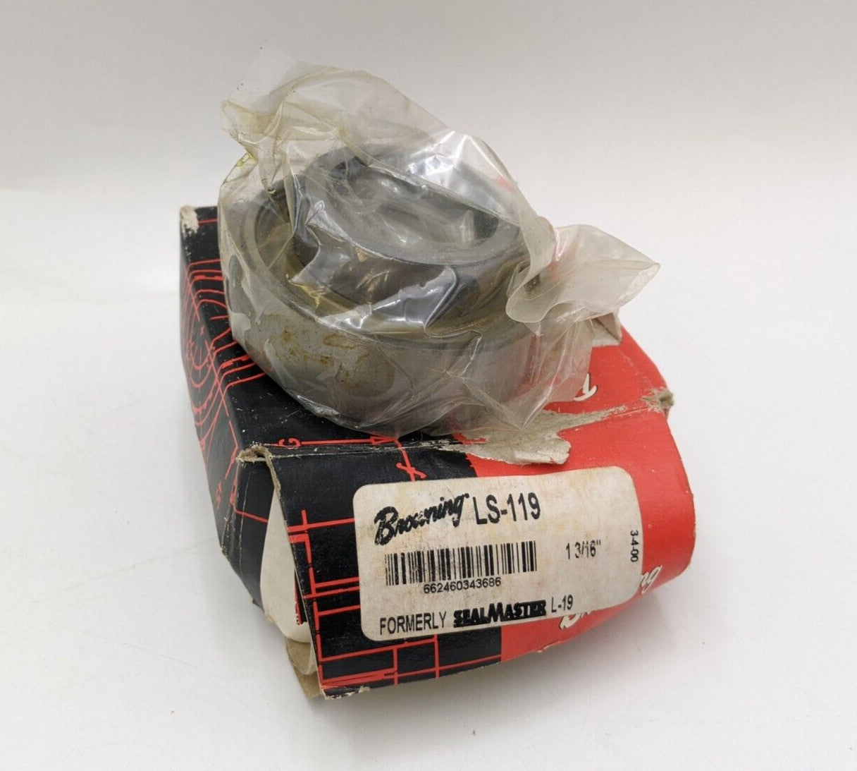 Browning LS-119 Ball Insert Bearing 1-3/16" Cylindrical Bore Set Screw Locking