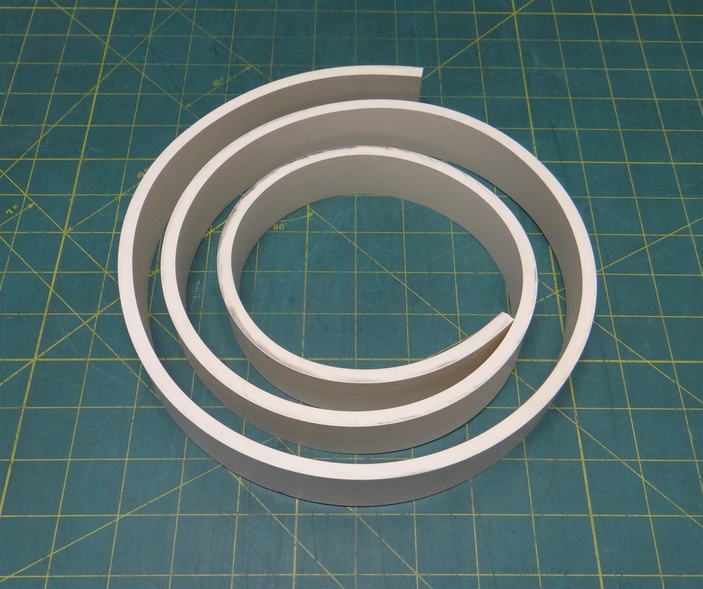1/4" Thick, 1-1/4" Width, 60-3/4" Length, Food Industry Silicone Rubber Strip