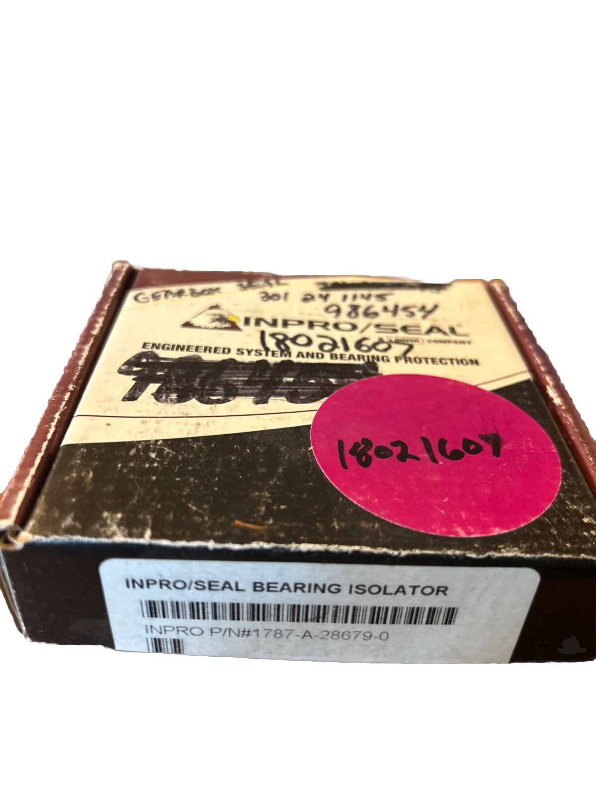 Inpro 1787-A-28679-0 1.780” Shaft x 3.545” Bore Seal Bearing Isolator. NEW! Q6