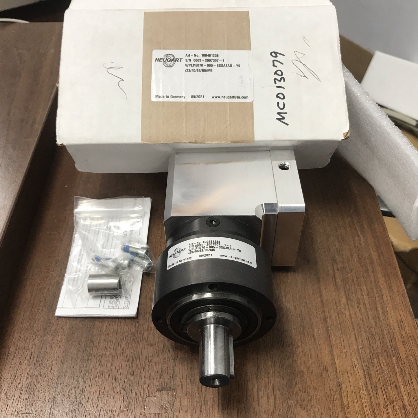 Neugart WPLPE070-005-SSSA3AD Right Angle Gearbox 100481238