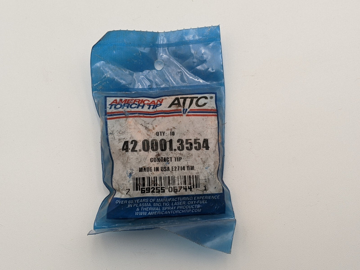 10 Pcs American Torch Tip ATTC 42.0001.3554 Contact Tip Fronius Style MIG Gun
