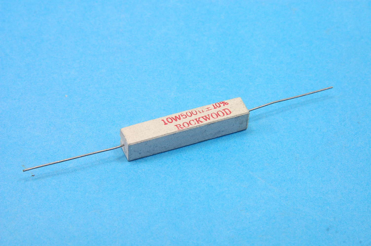 Lot of 6 - Rockwood Ceramic Sandstone Power Resistor, 500 Ohm, 10 Watt