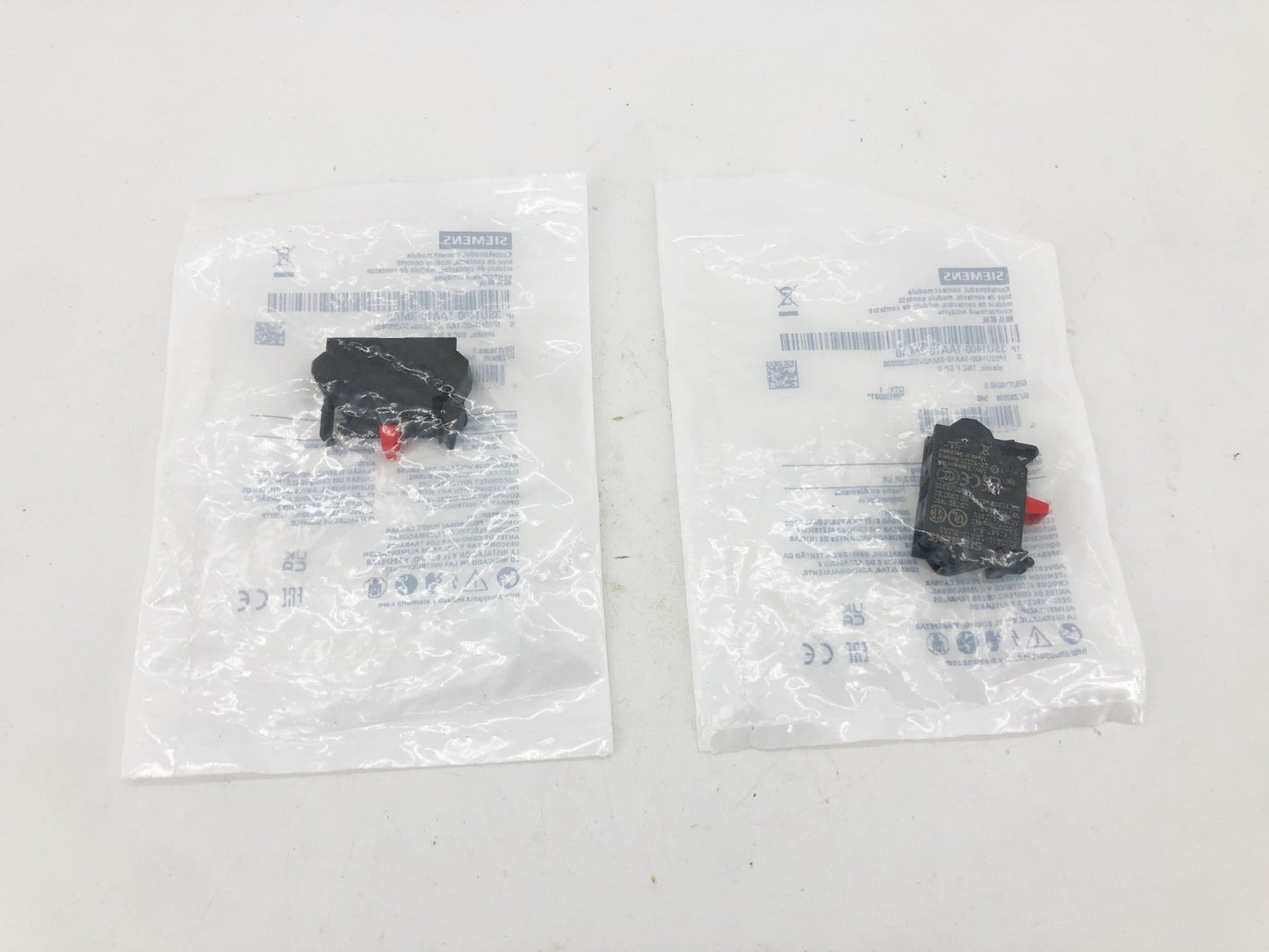 Lot of 2 New Siemens 3SU1400-1AA10-3MA0 Contact Module