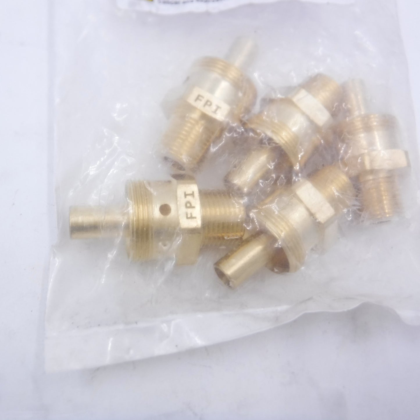5 Pack Rubber Air Brake Connector Body 3/8" x 3/8" Brass