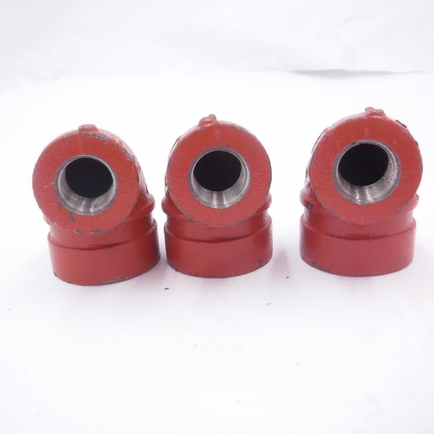 3 Pack Victaulic 1-1/2" Grooved x 1/2" Female NPT 90° End of Run Elbow Orange 67