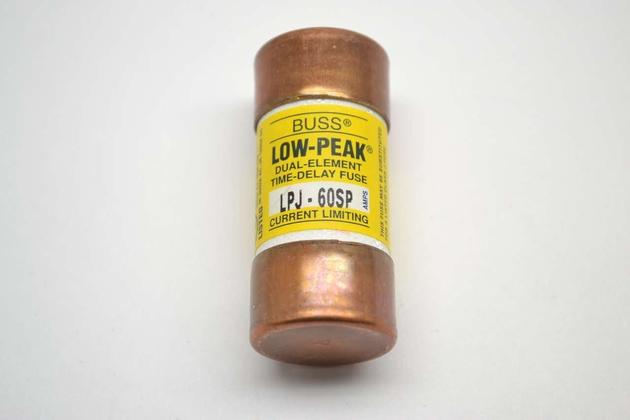 BUSSMAN LPJ-60SP FUSE 60 AMP TIME DELAY CLASS J DUAL ELEMENT 600V NEW LOT OF 5