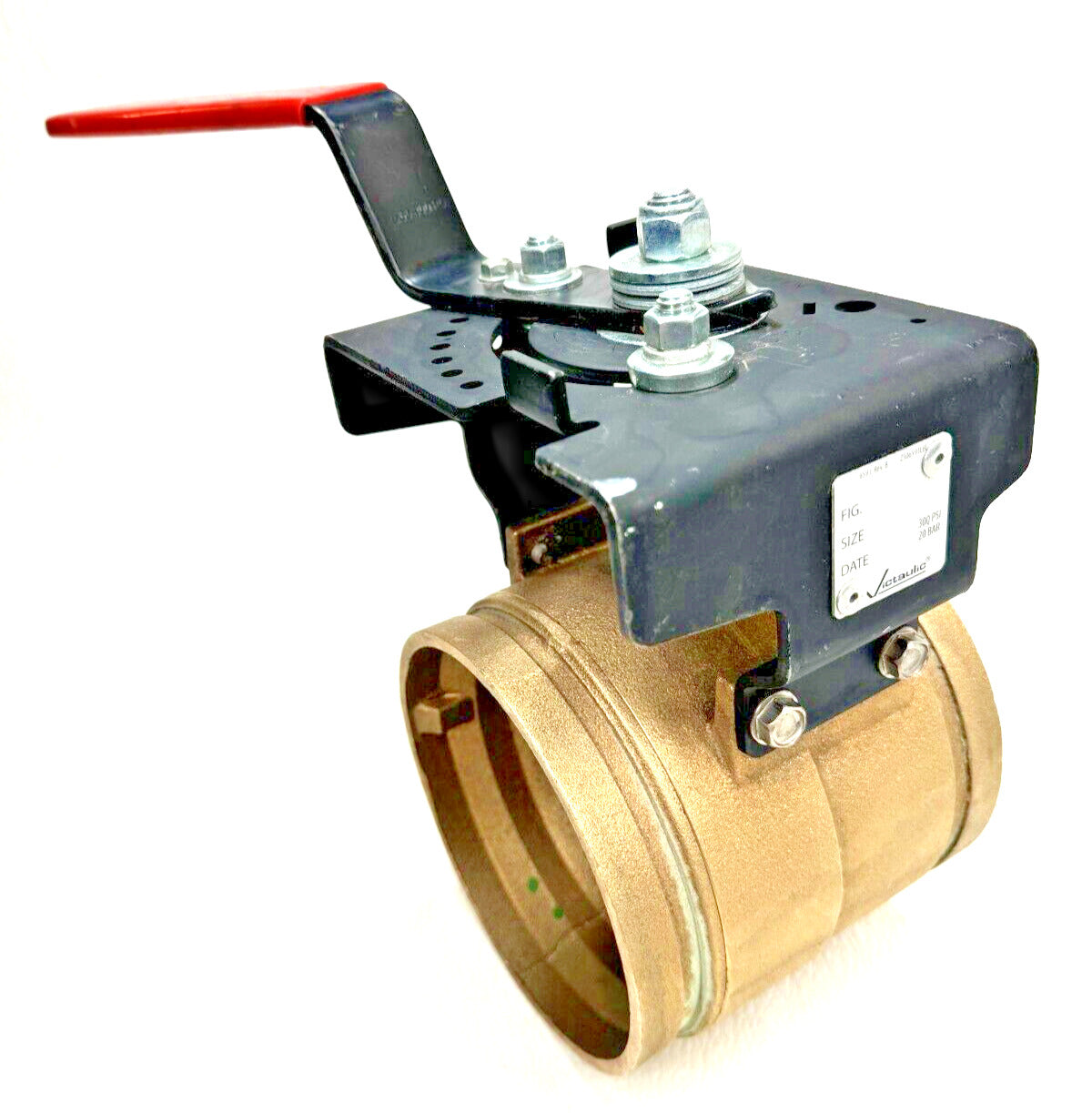 Butterfly Valve VICTAULIC Series 608N 6" Copper CTS Groove Connection, Lever Op.