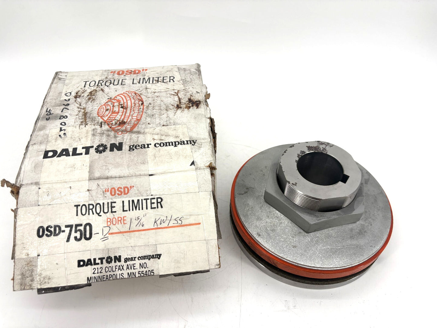 New Dalton Gear OSD-750D-1 15/16" Torque Limiter Overload Safety Device