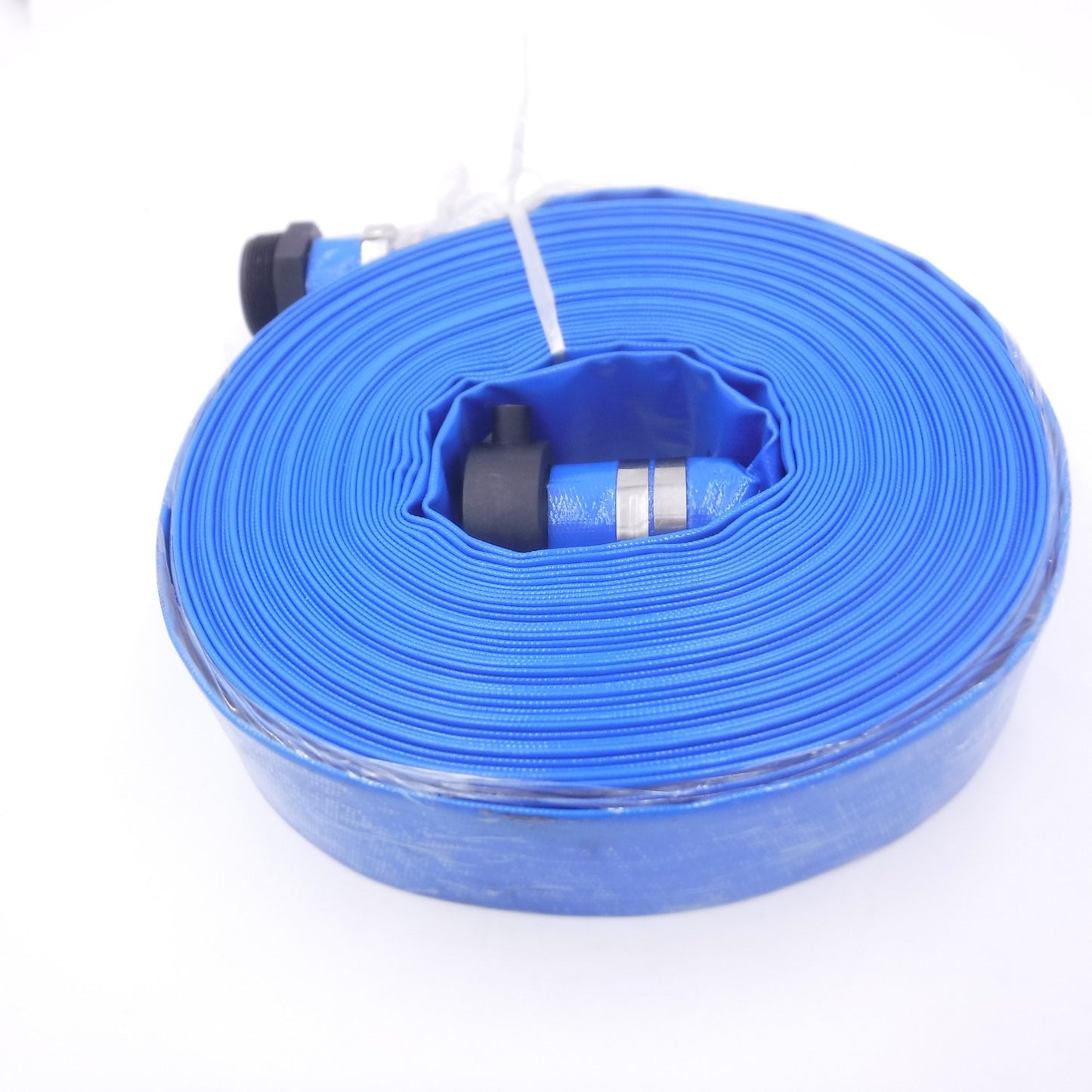 2" x 50' Flat PVC Water Pump Discharge Hose w/PVC Ends