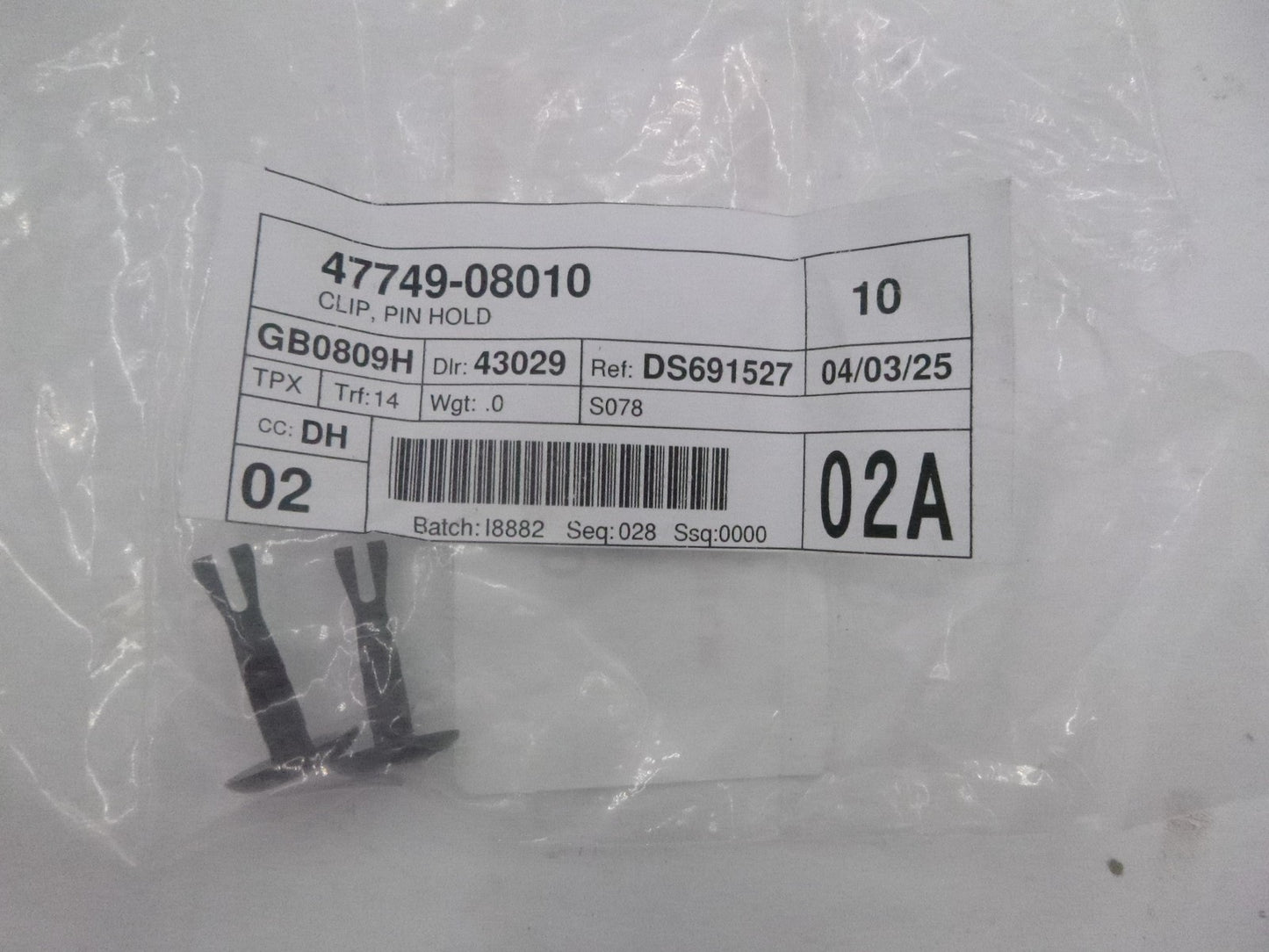 2 Pack OEM Toyota Liner Extension Retainers Fits 2007-2013 Toyota Tundra