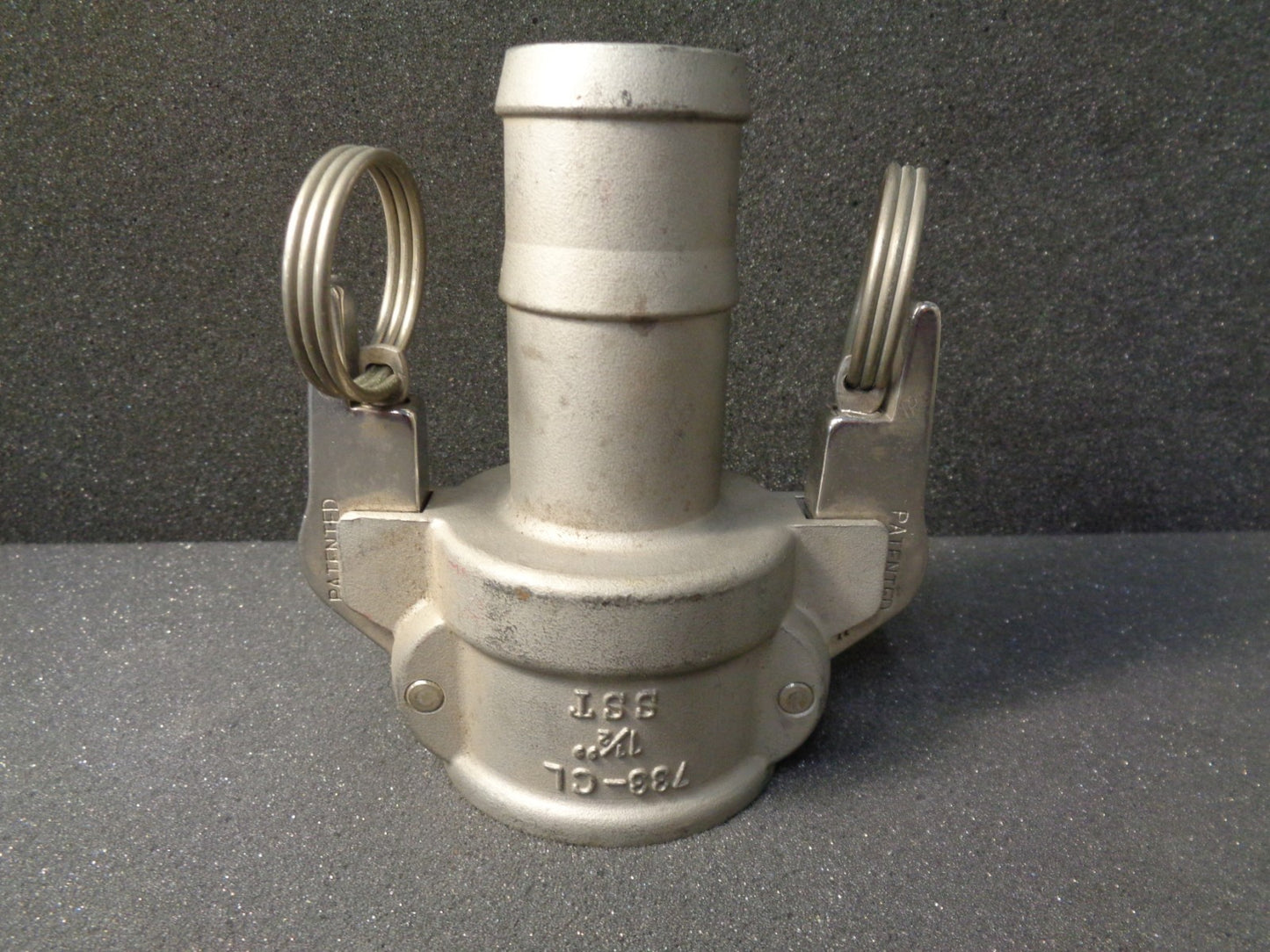 1-1/2 In Stainless Steel Cam and Groove Part C Female Coupler x Hose Shank 733CL