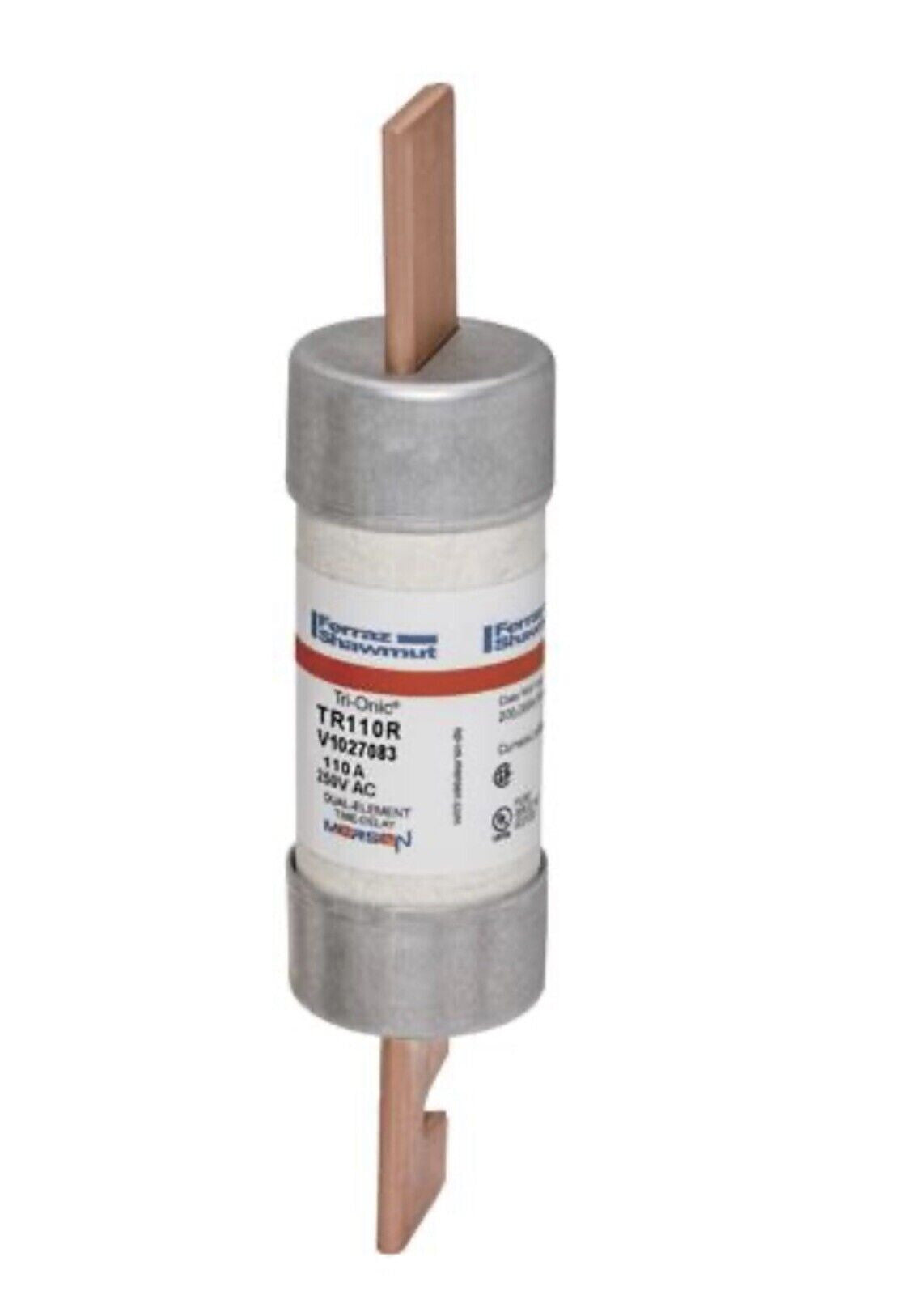 Ferraz Shamwut/Mersen TR-110R, 110 Amp (110A) 250V Fusetron Dual Element Time-D