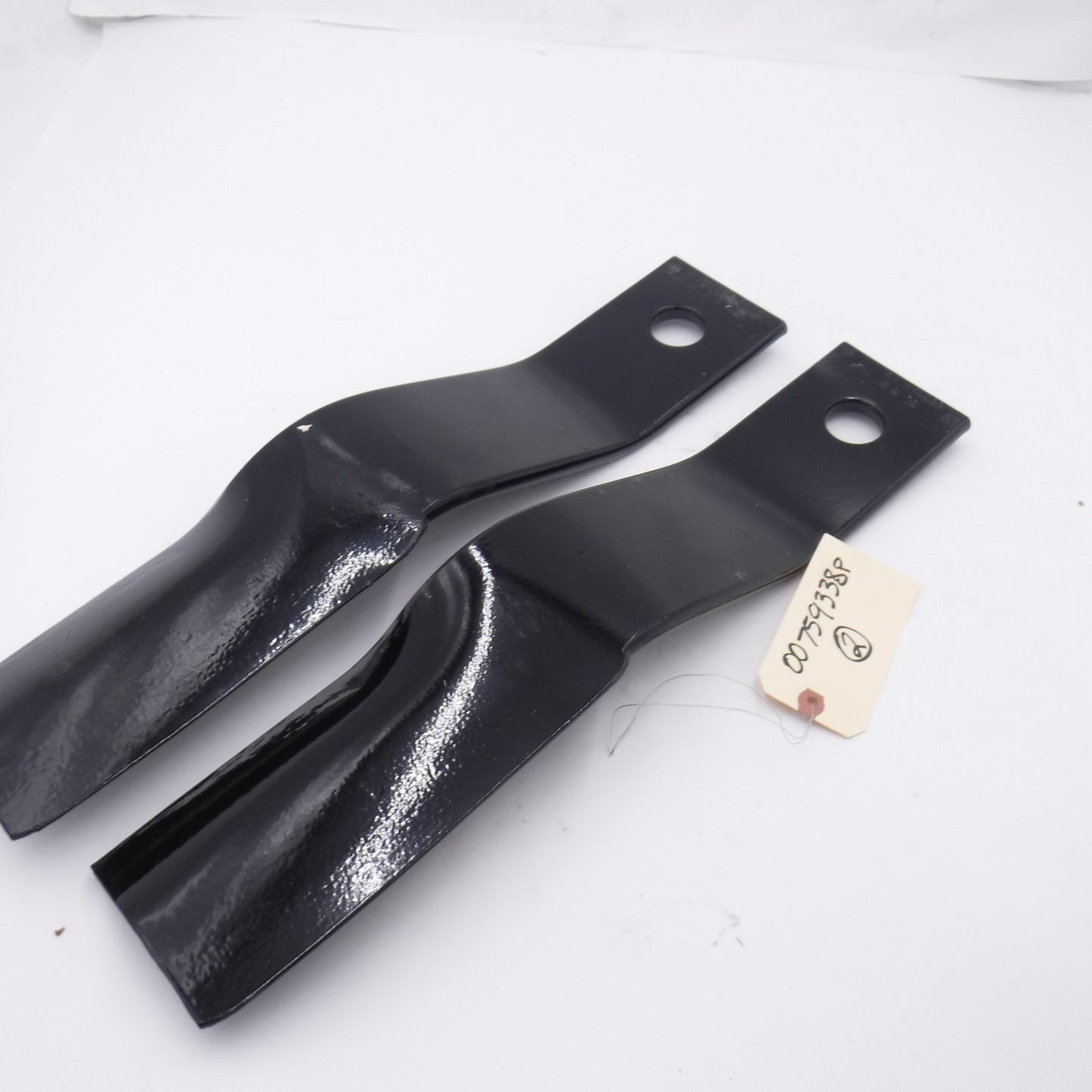2 Pack Rhino Blades 00759338P CW Updraft Rotary Cutter Blades 4" x 21.5" x 1/2"