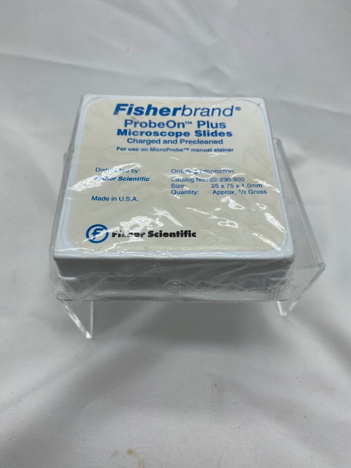 Fisher Brand ProbeOn Plus microscope slides 22-230-900 , qty 1/2 gross 72 Ct