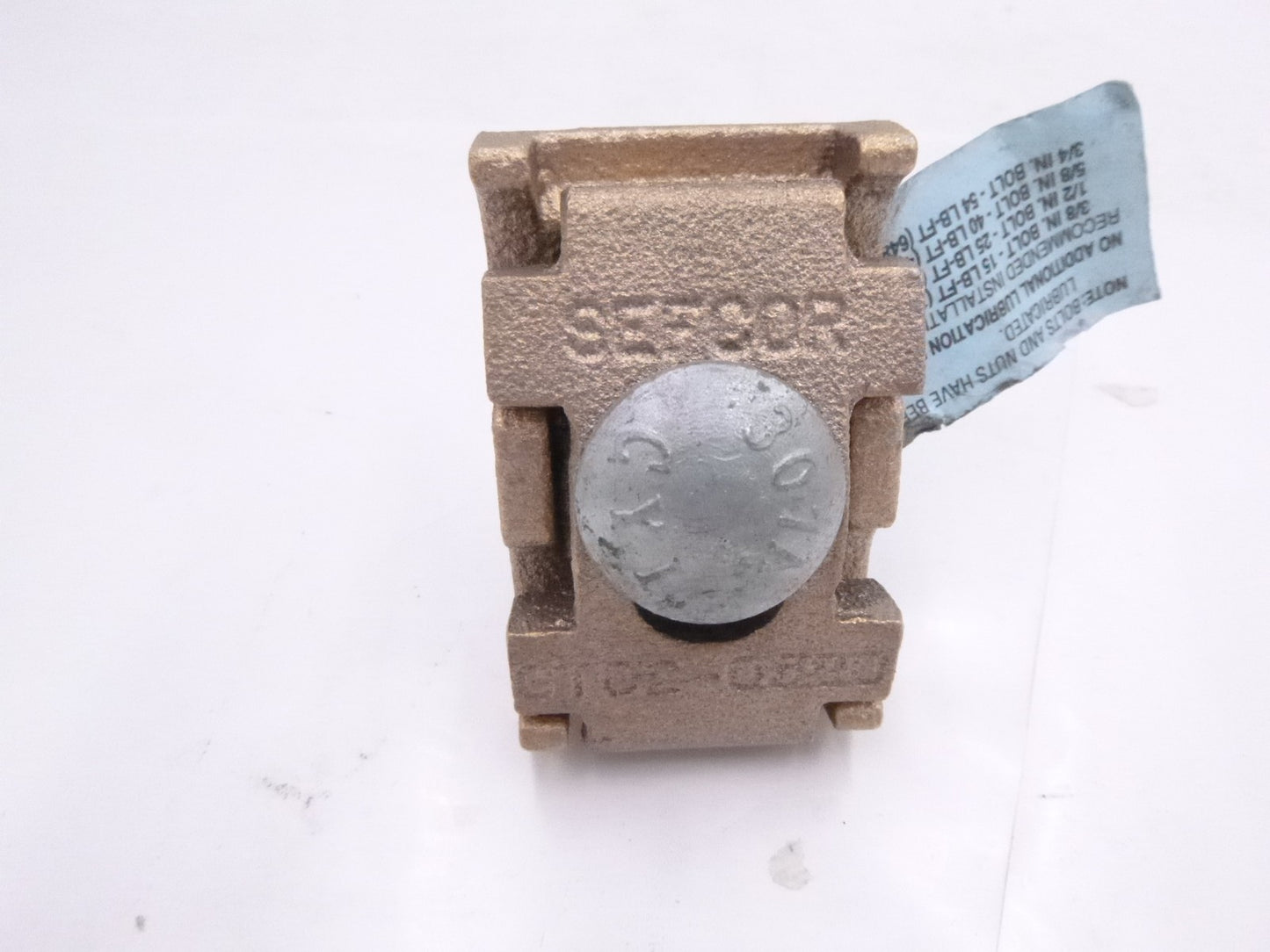 Sefcor 2 Piece Ground Clamp Connector 1-2 Cables 1-3/4X2-3/4X1/2 GTC2-0520