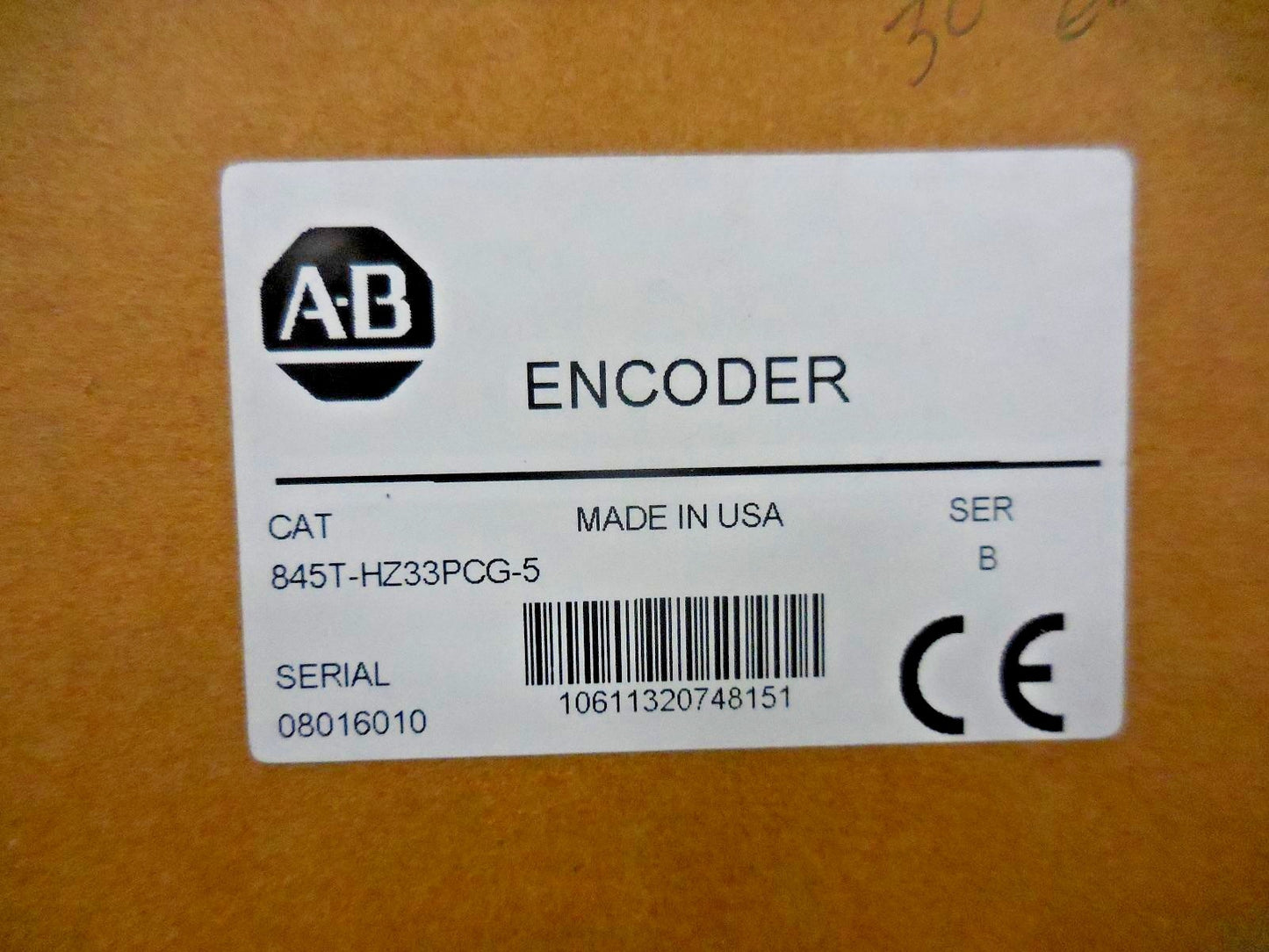 Allen-Bradley 845T-HZ33PCG-5 Optical Incremental Rotary Encoder (Series B) "NEW"