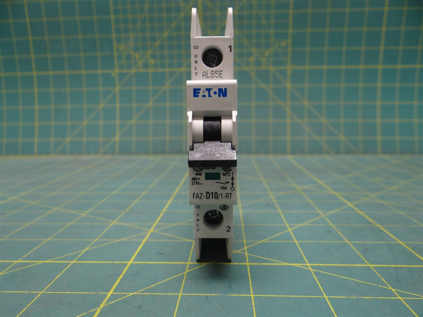 Eaton FAZ-D10/1-RT-SP 15 kAIC, Single Pole, 277V, 10-20X /n, Q38 Circuit Breaker