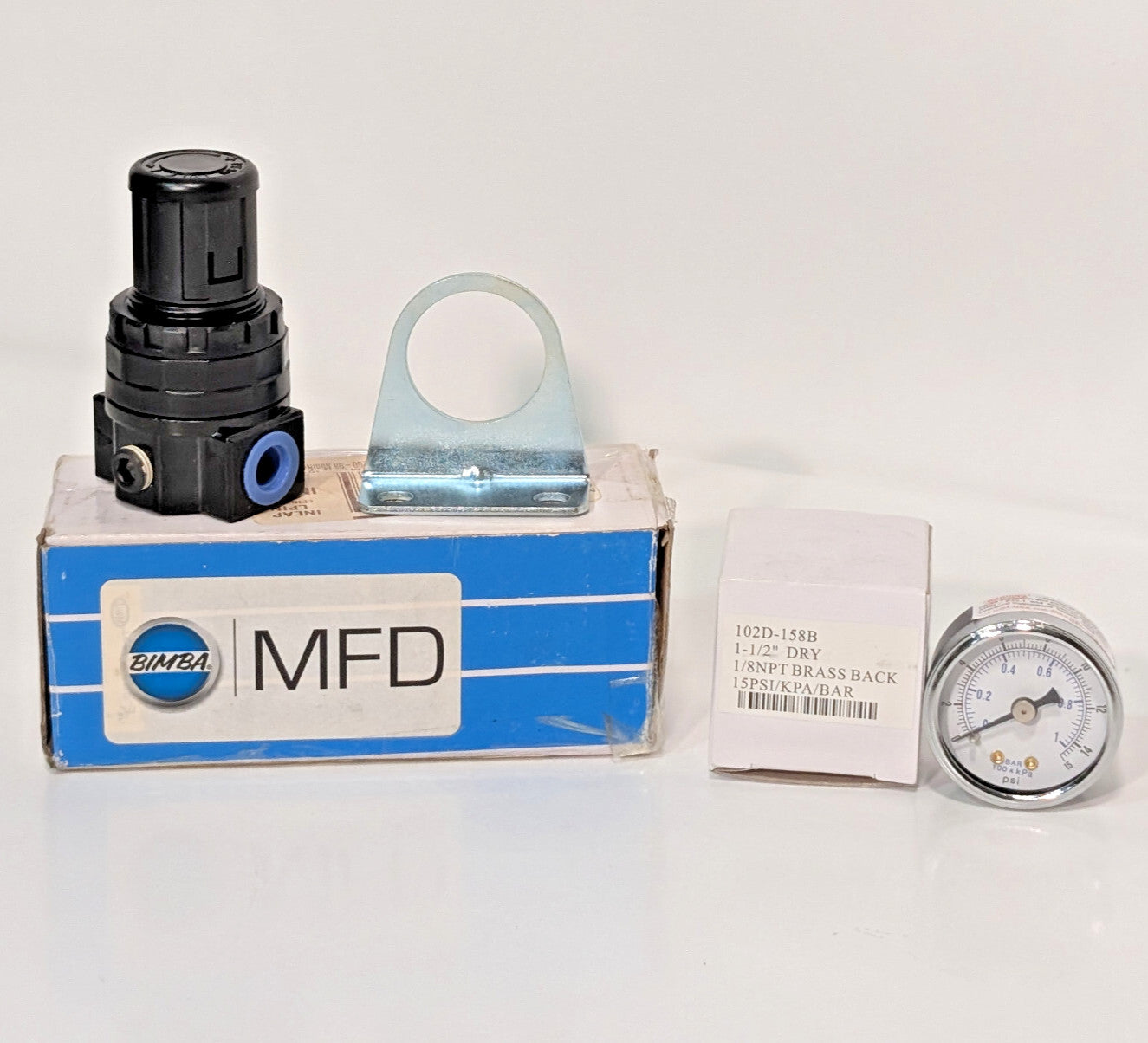MFD Pneumatics/Bimba/Dwyer MSR200-08 Mini Regulator Assy, 102D-158B, 0423228
