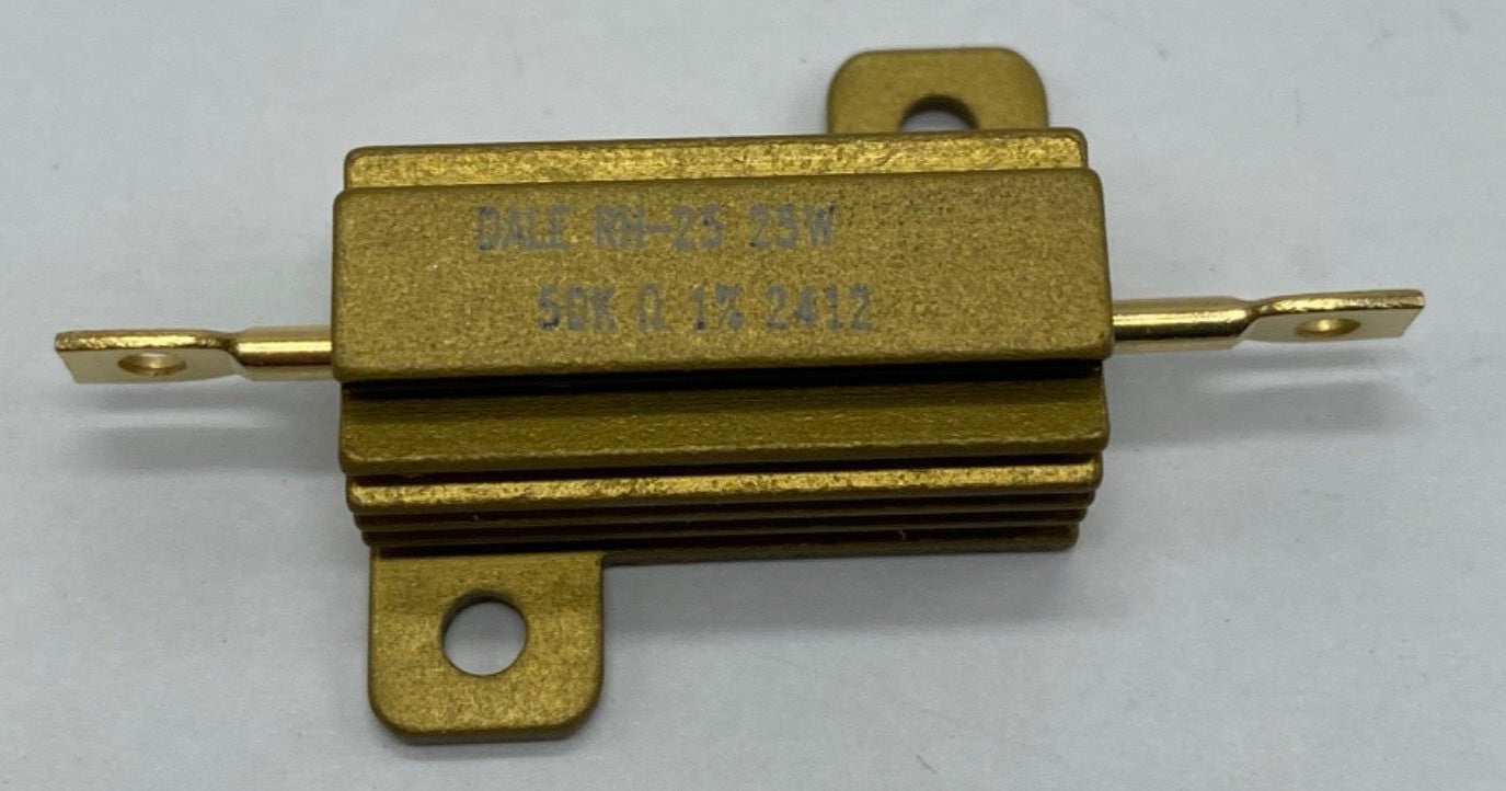 Vishay Dale wire wound resistor chassis mount RH02550K00FE02, 25 watt 50K ohm