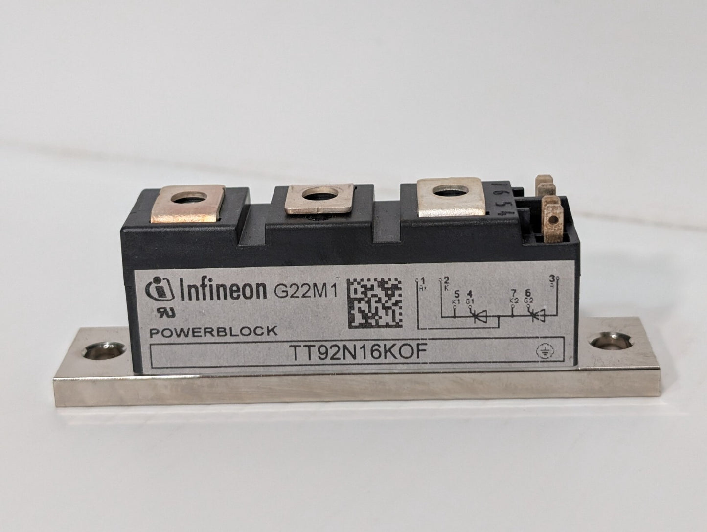Infineon TT92N16KOF Thyristor Phase Control Module 20mm Power Block 1600V 92A