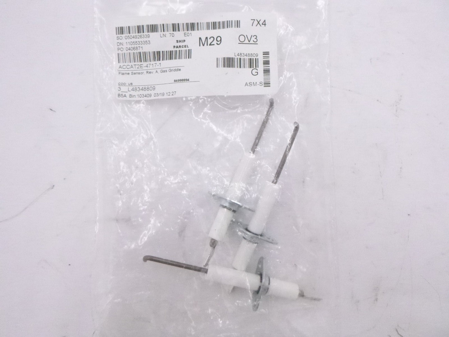 3 Pack Genuine Accutemp AT2E-4717-1 Gas Griddle Flame Sensor REV A G2