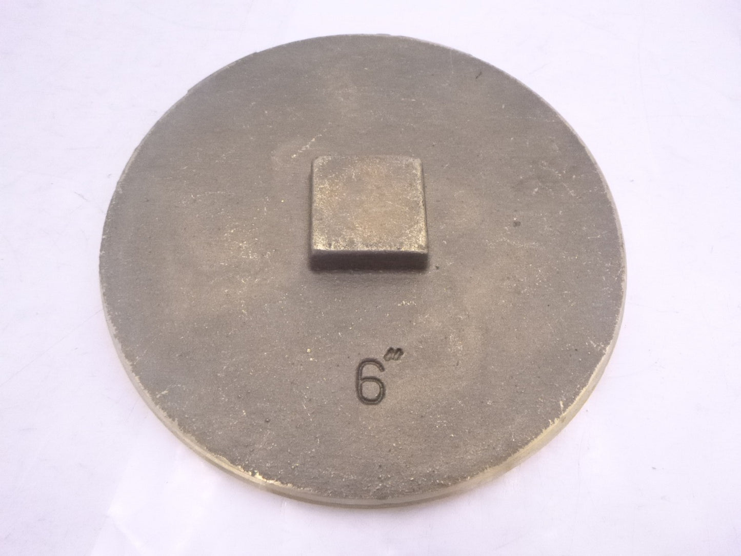 Jones Stephens 6" Raised Head Cleanout Plug P50600 Brass w/ IPS Threads