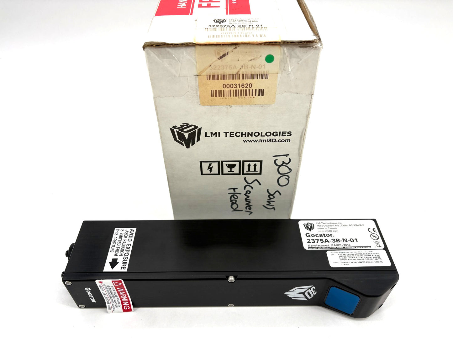LMI Technologies 2375A-3B-N-01 Gocator Workhorse Smart 3D Laser Line Profiler