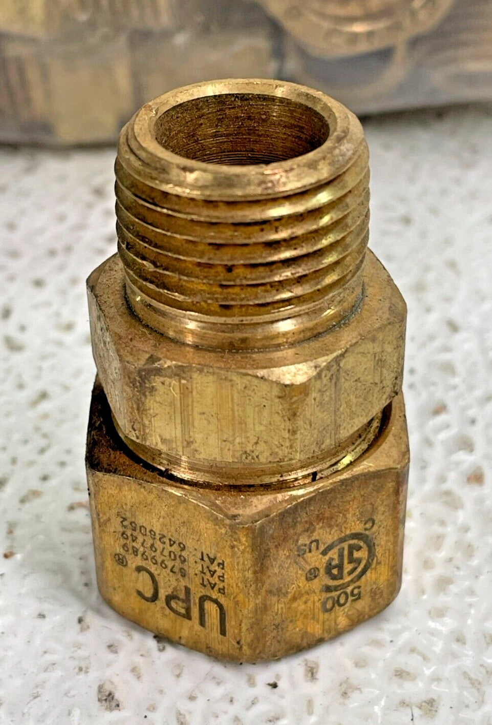 1/2" Tube x 1/2" Male Adapter Brass Compression Fitting *Lot of 10*