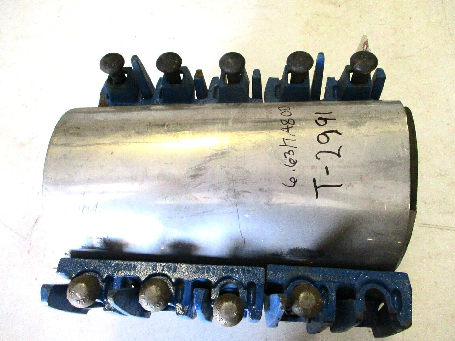 Full Circle Repair Clamp 6" (6.62-7.42 OD) x 12-1/2" Lg. / 10-Bolt / Fully Lined