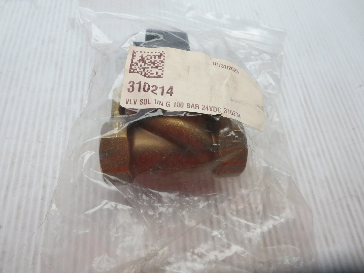 Jaksa 316274 Solenoid Valve 24VDC 2-100 bar XB27 DN2 G1 PTFE OpenPkg NEW SeePics