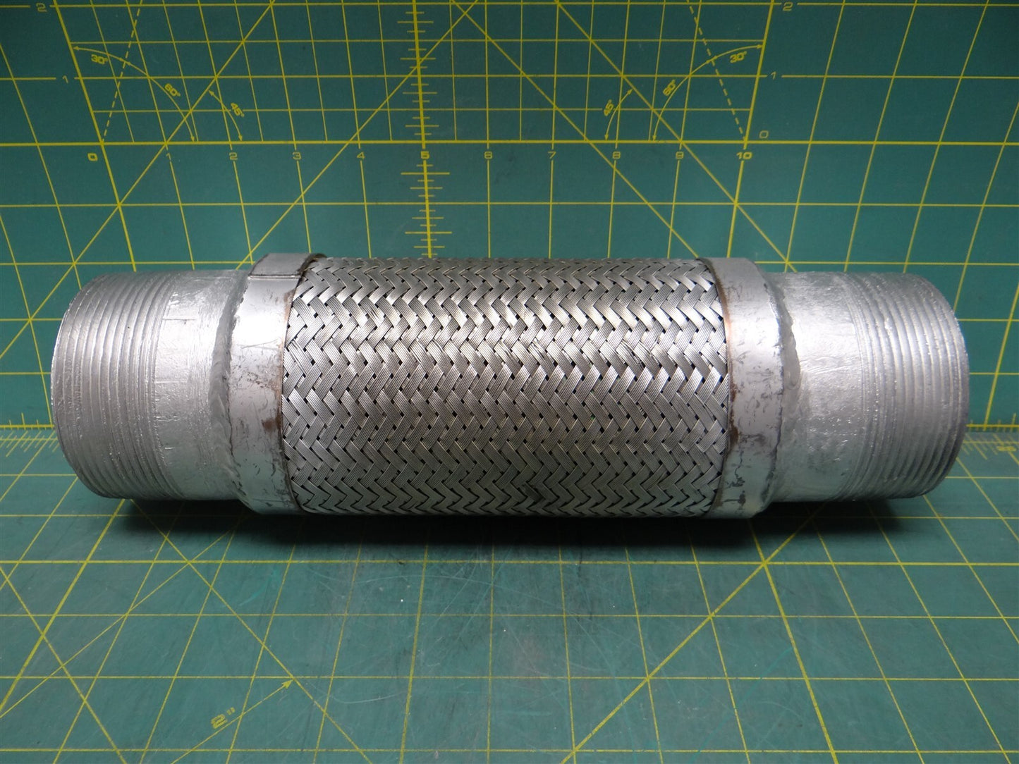 Braided Metal Hose 3" x 12" PN: UNK 3" Male NPT to Male NPT
