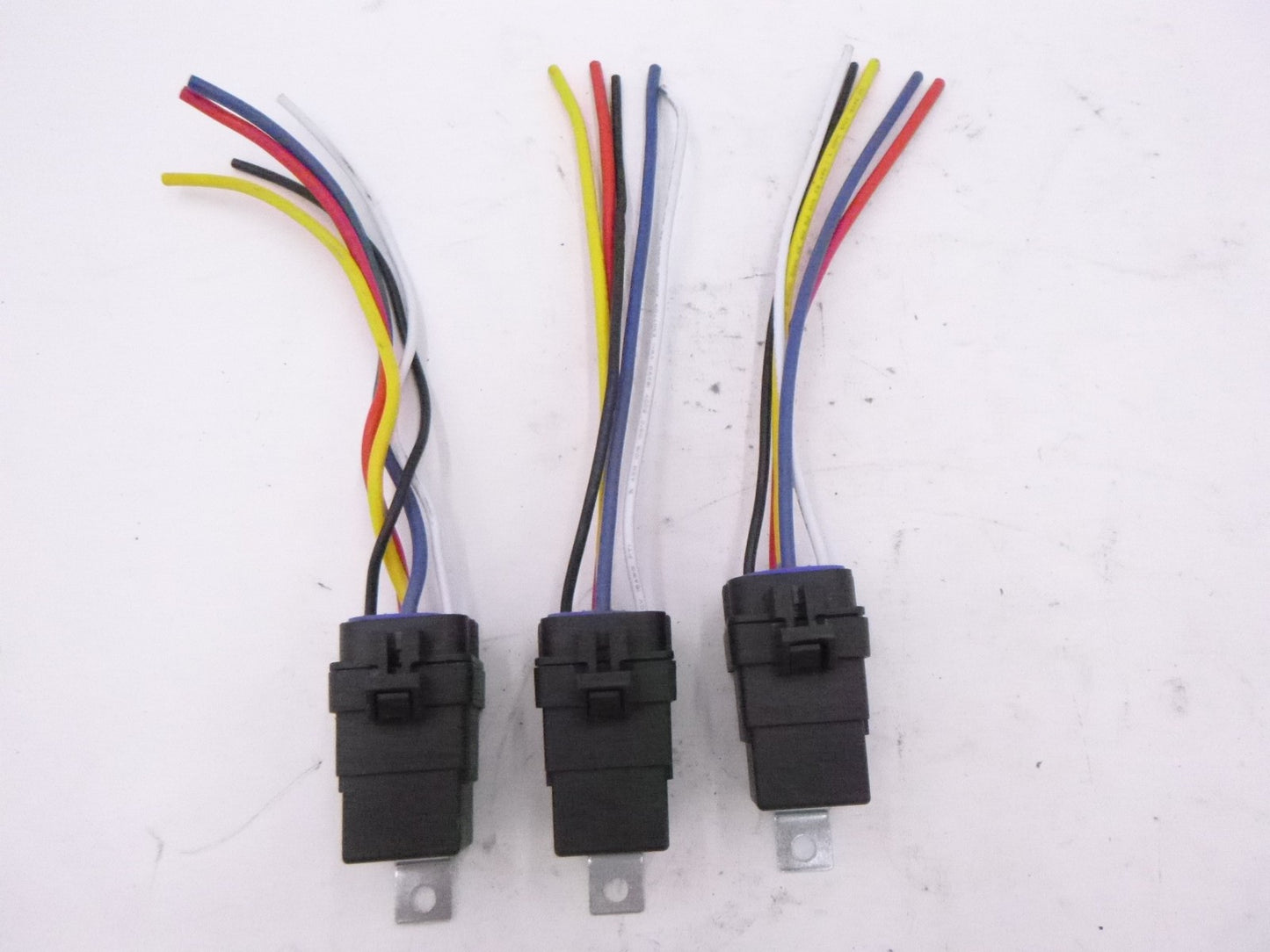 3 Pack iRhapsody 5 Pin 40/30A 24V Waterproof Relay Wiring Harness