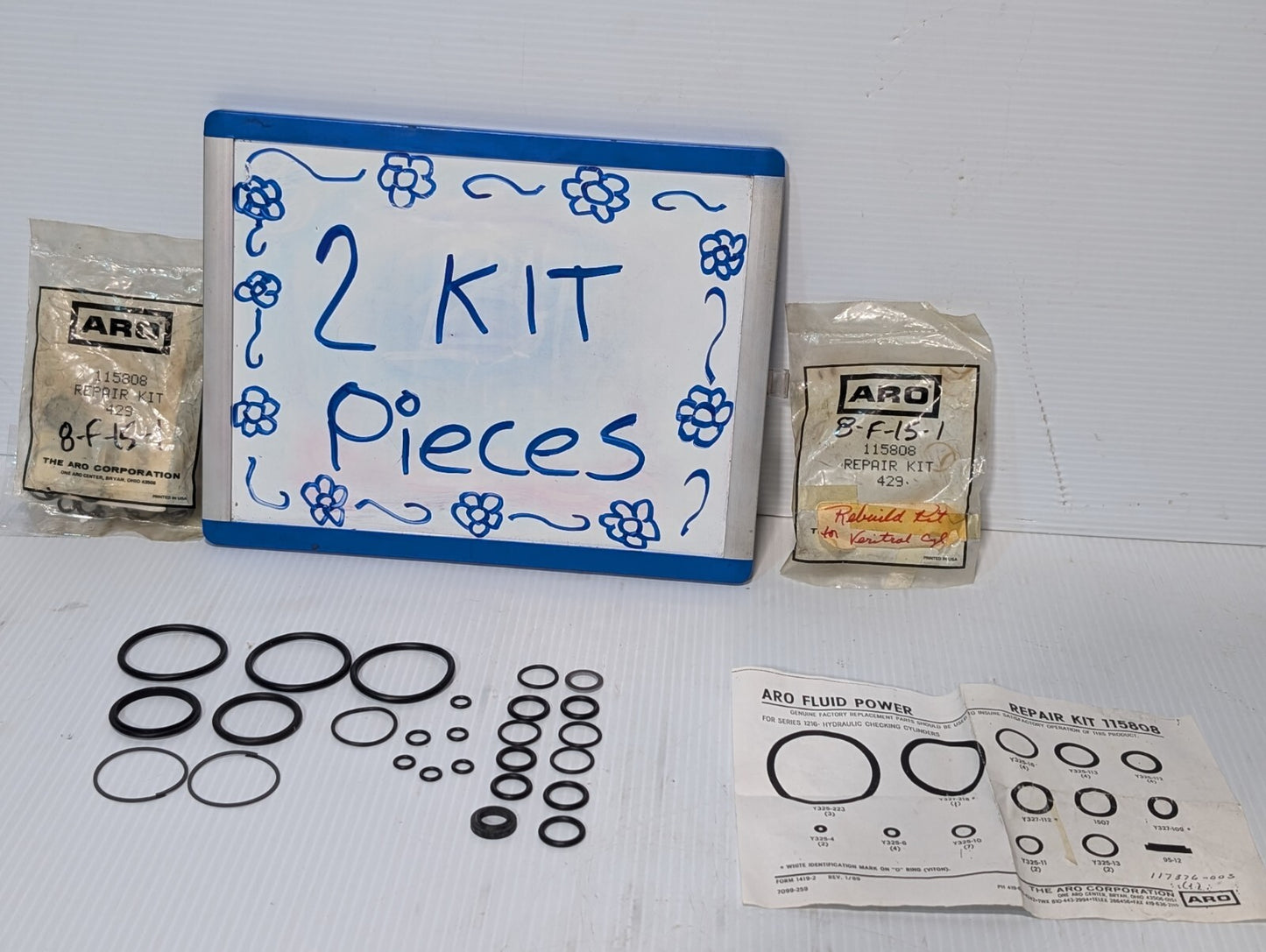 Aro 115808 Repair Kit for Vertical (Veritrol) Cylinder+Returns
