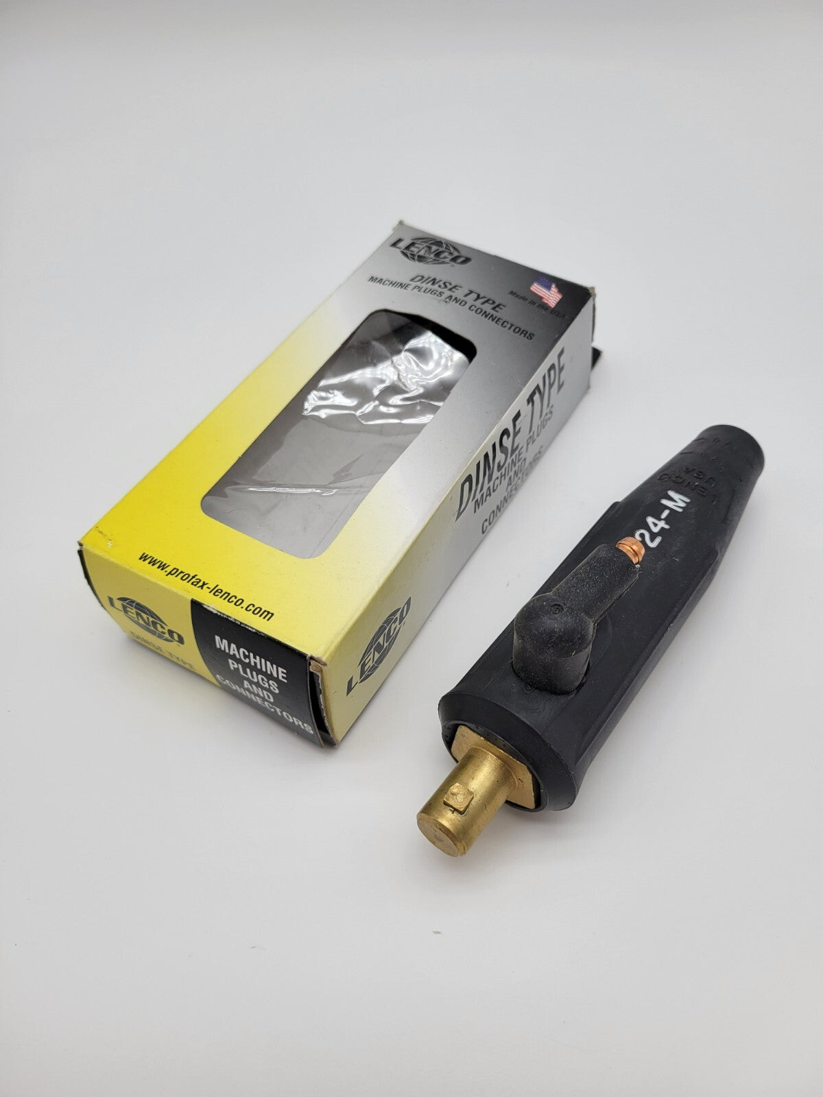 Lenco LDT-24-M Dinse Connector For 80 Amp Air-Cooled TIG Torches NOS