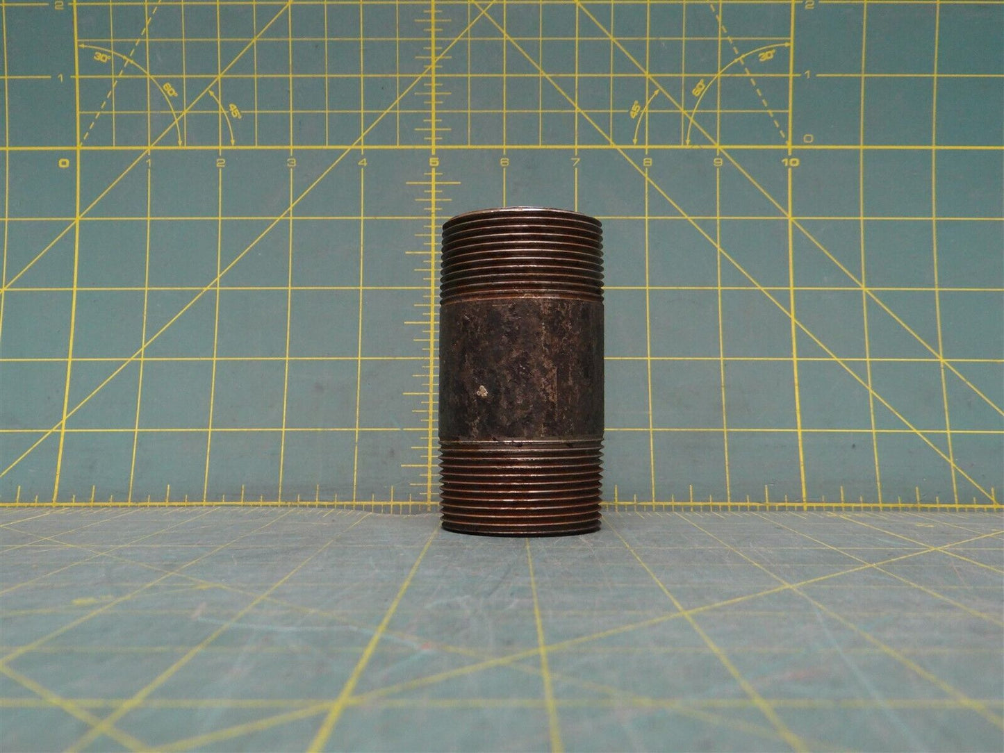 1 3/4" x 3 1/2" Pipe Fitting Nipple Male NPT Steel Tapered Thread Shcedule 80