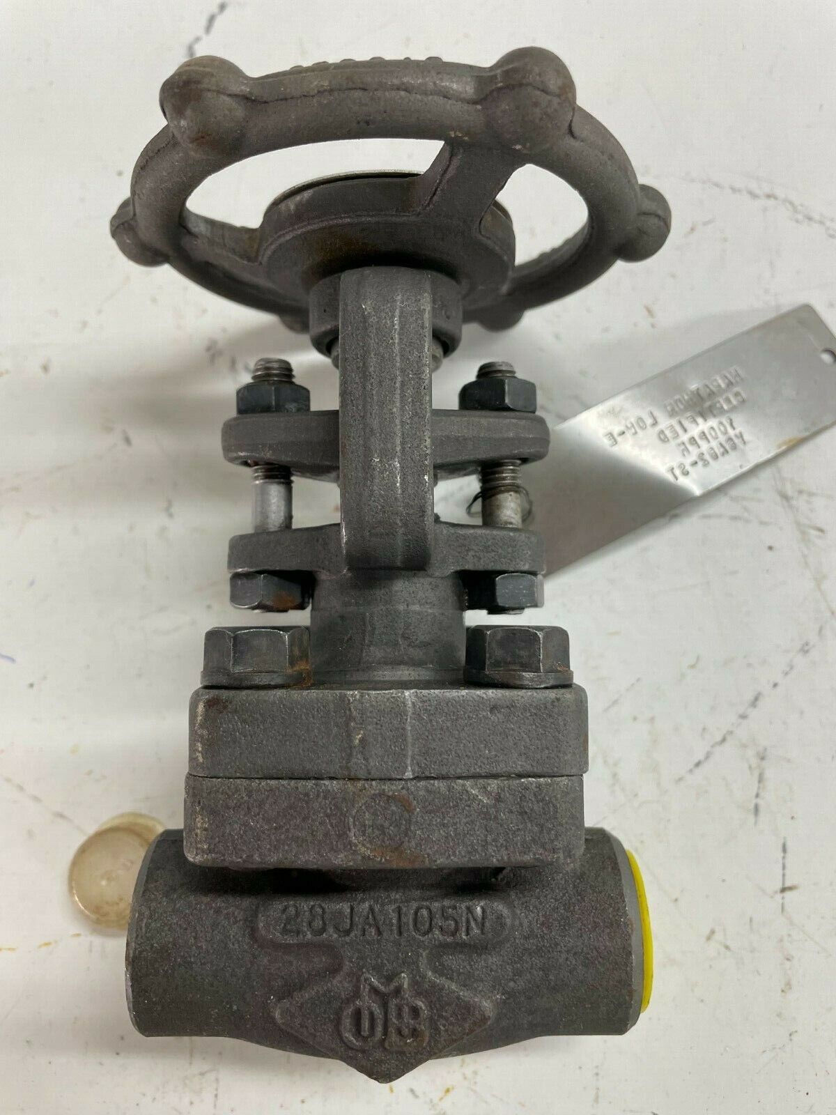 OMB 810 Gate Valve 1/2" Class 800 THRD x SW Ends A105N Forged Steel API Trim #8