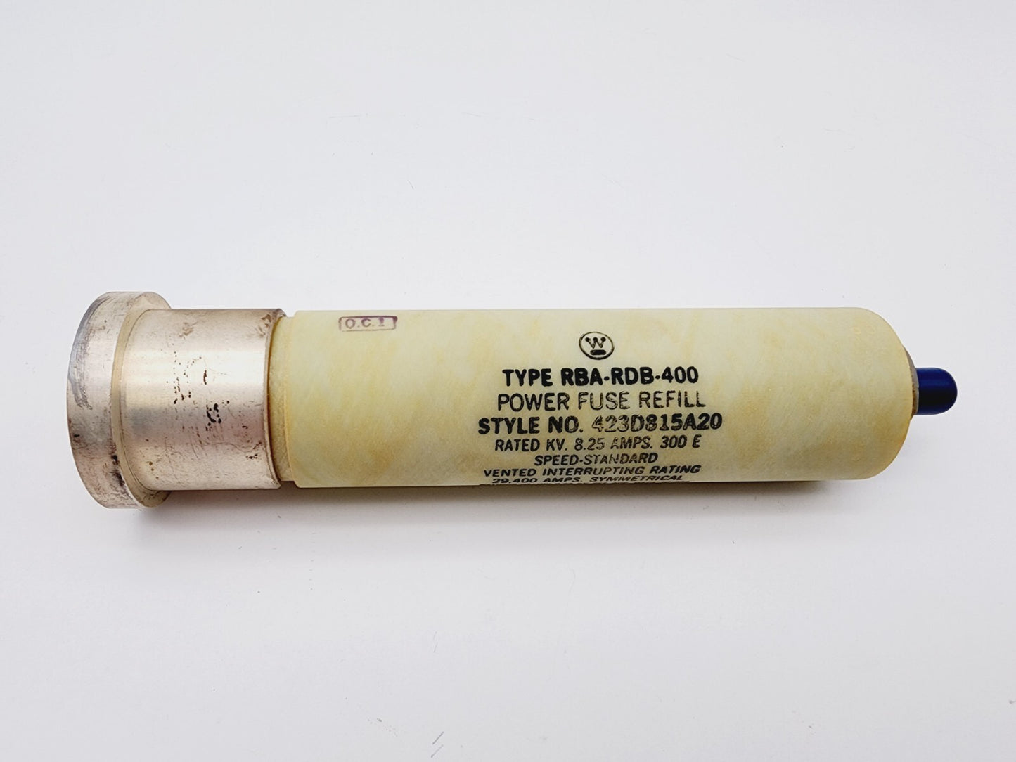 Westinghouse RBA-RDB-400 Power Fuse Refill 8.25 Amp 423D815A20 Speed-Standard