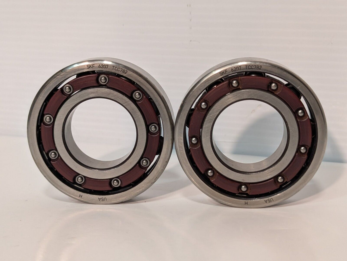 Lot of 2 SKF 6207 TCC782 Ball Bearing, 35mm x 72mm x 17mm, 6207-TC-C782