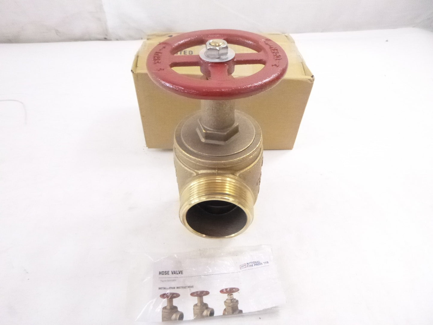 National Fire Products NFP120103A Angle Hose Valve 2-1/2" Groove x MNST UL/FM