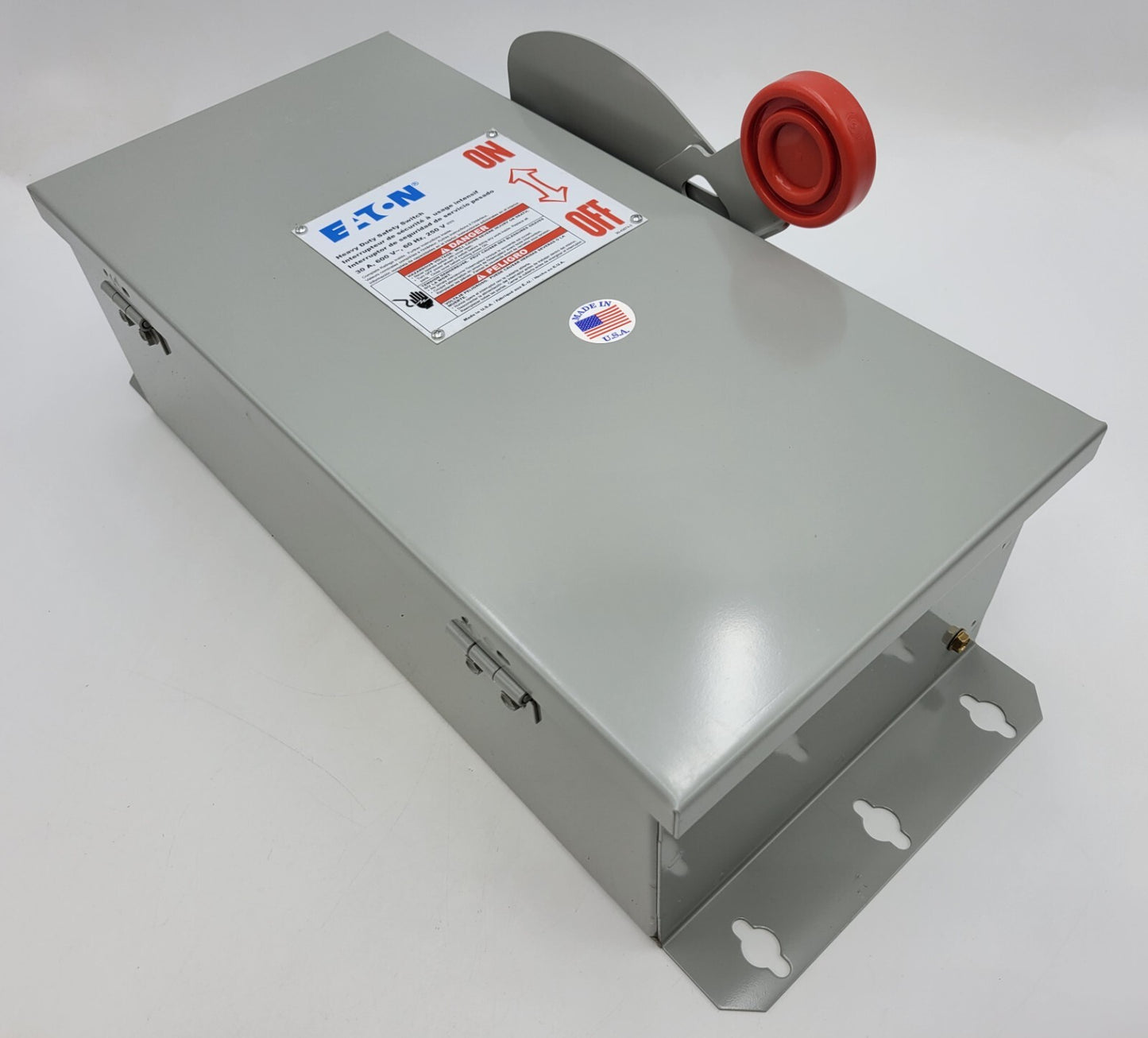 Eaton DH361NDK Fusible Safety Disconnect Switch 30A 600VAC 3P 3PH 4 Wire NEMA 12