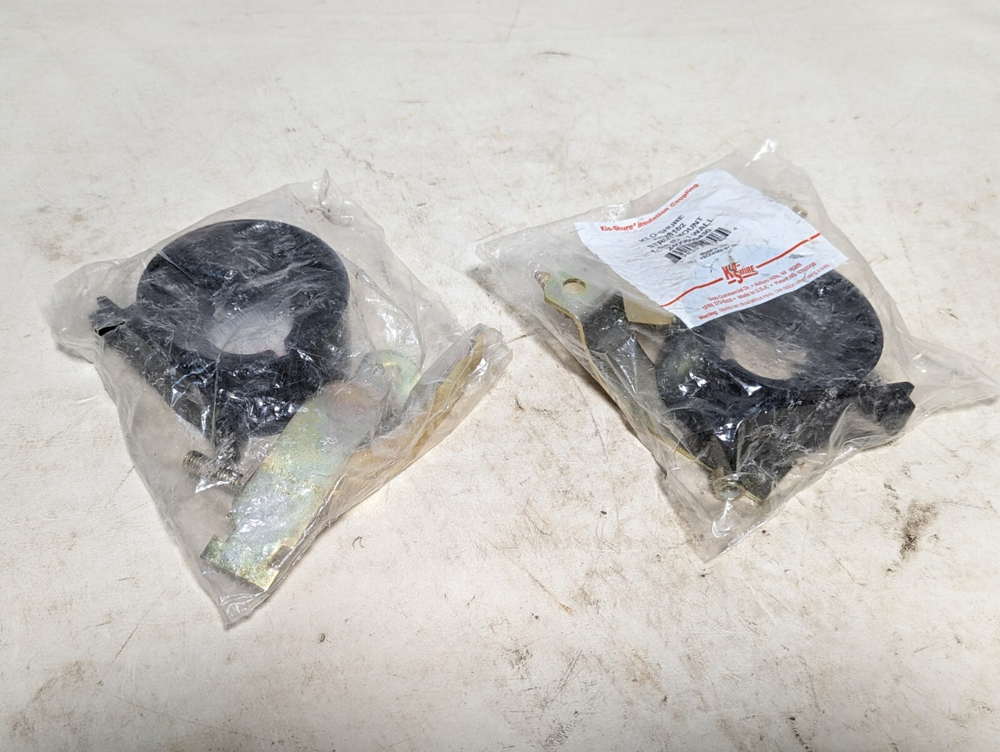 Lot of 2 Klo-Shure AS28162 strut mounts, 1-5/8 ID, 1 wall