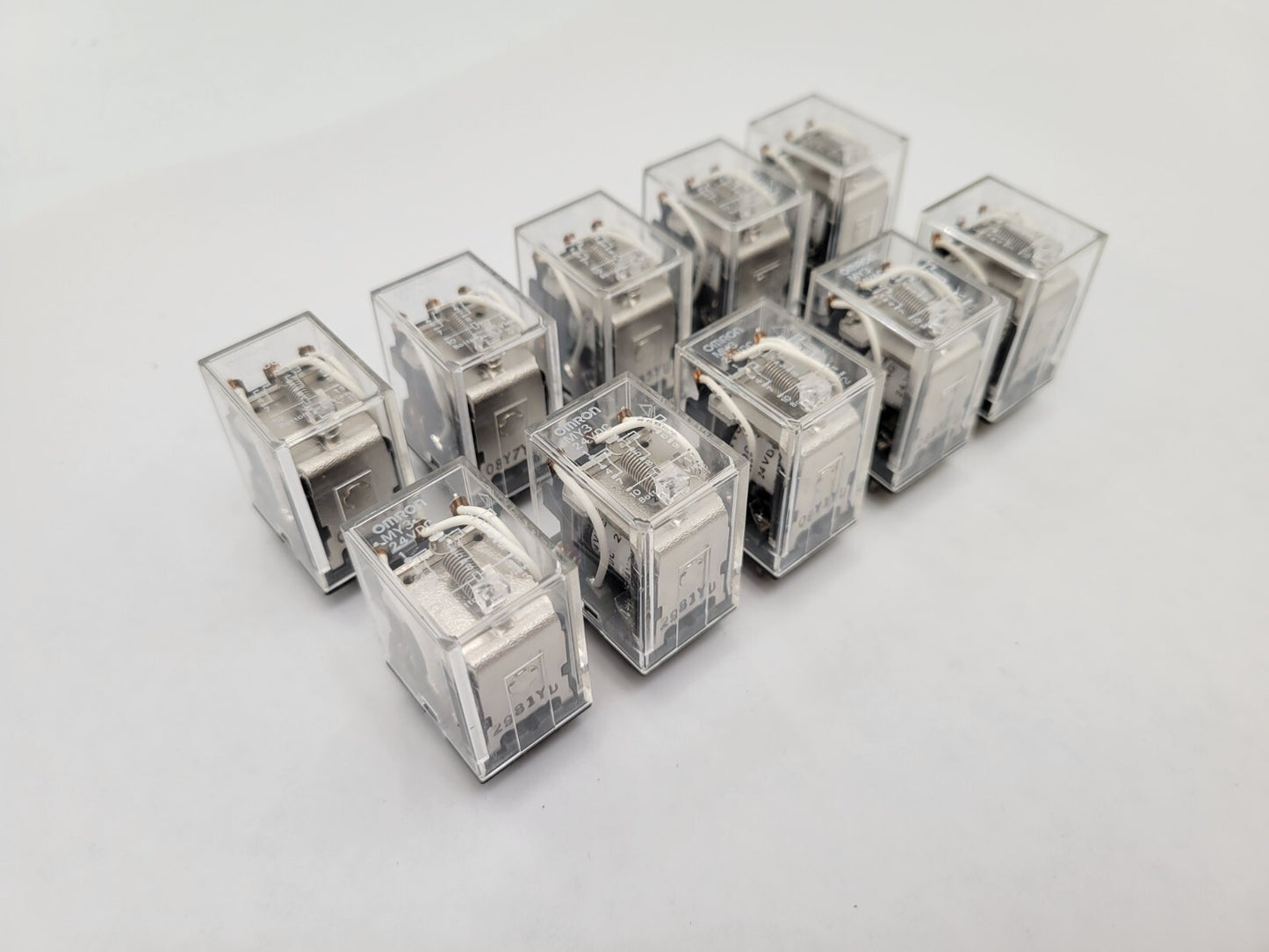 10Pc Omron MY3 General Purpose Relay Plug-in 5A 250VAC 3PDT Coil 24V 11-Pin
