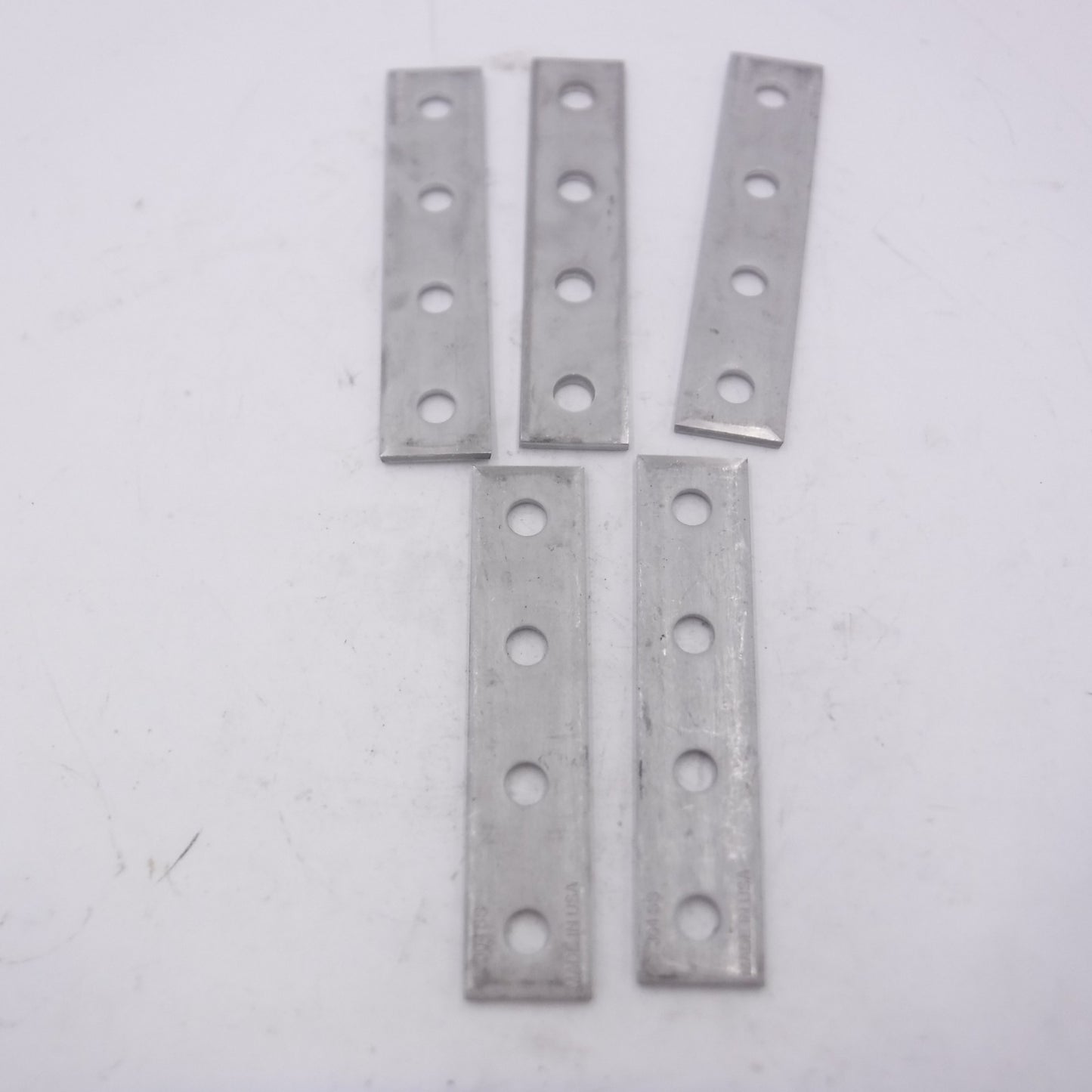 5 Pack Stainless Steel 4 Hole Flat Plate 1-1/2" x 7", 13697