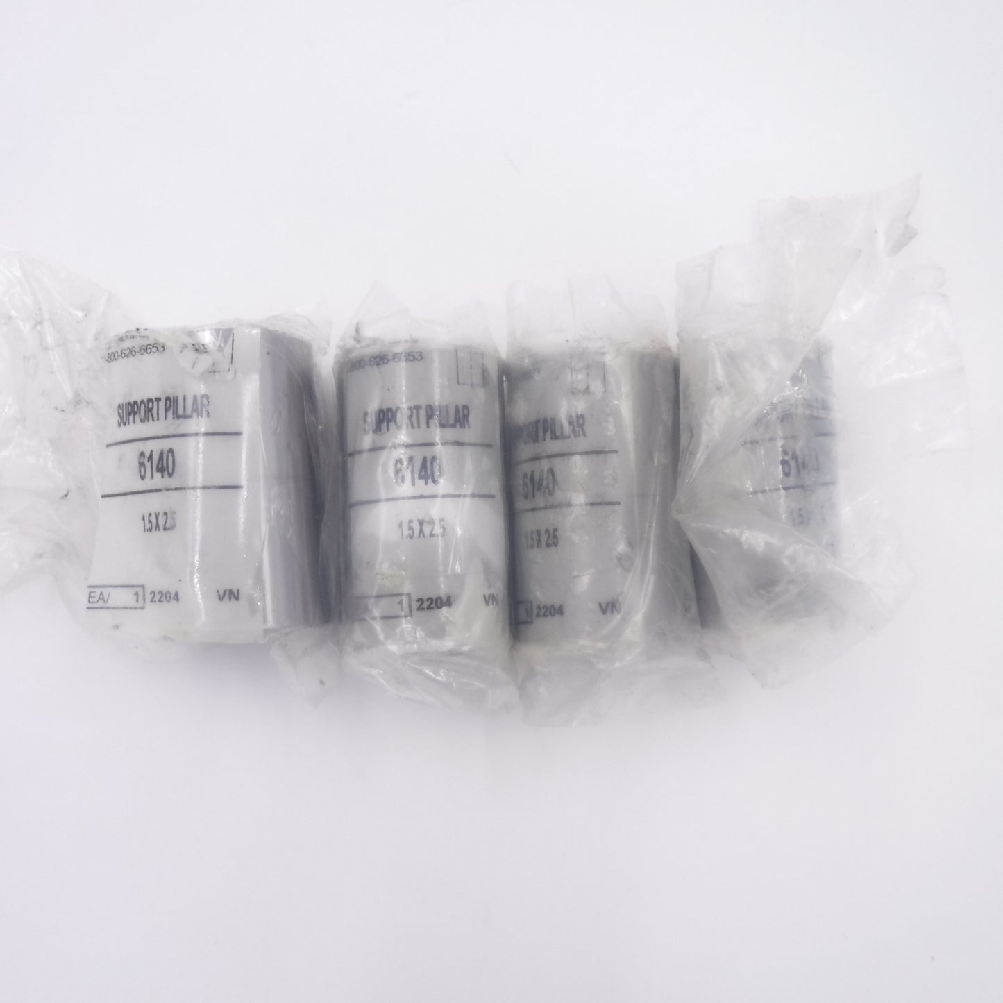 4 Pack DME Support Pillars 1.5" x 2.5" Tapped Hole 3/8"-16 SEE DESC