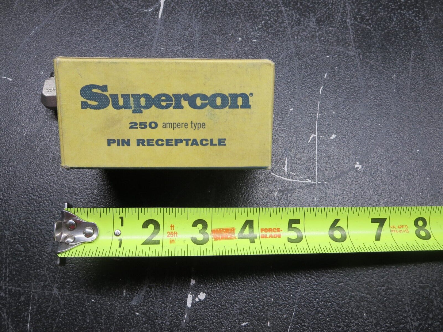 Superior Electric, RP250GB, Pin Receptacle, Black, 250 A, 600 V, New, Old Stock