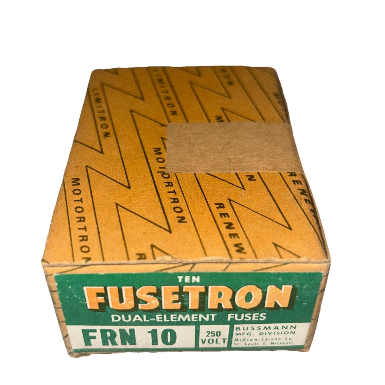 FUSETRON FRN 10 Amp Fuses 250V. NEW IN BOX! FREE SHIPPING! (BOX OF 10). B4