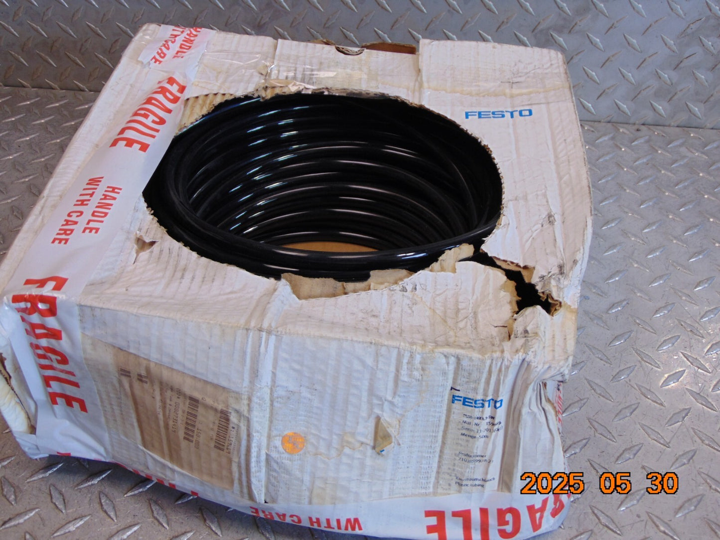 FESTO PUN-10X1,5-SW 159669 BLACK PLASTIC TUBING 50M