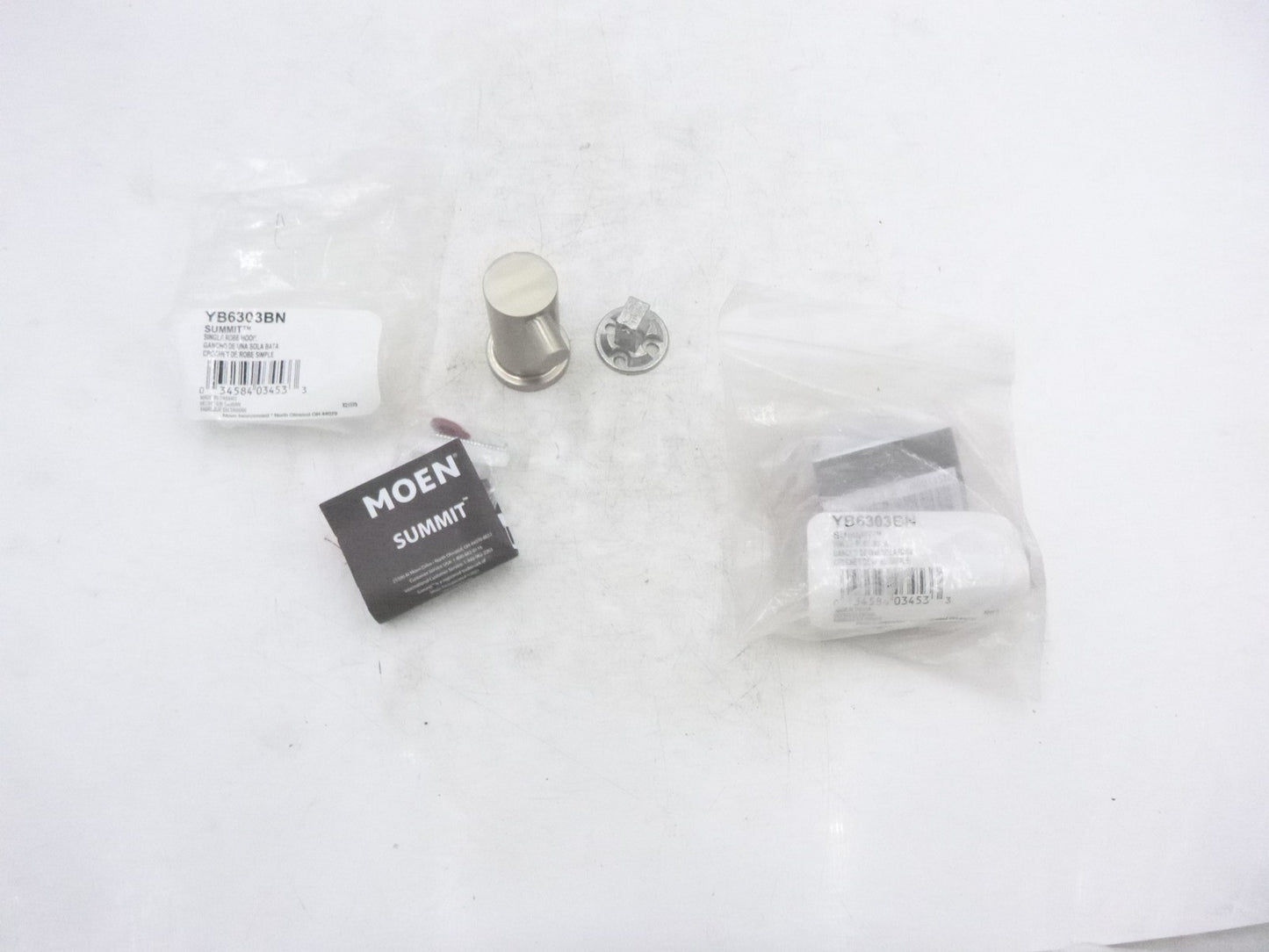 2 Pack Moen YB6303BN Summit Robe Hook Brushed Nickel