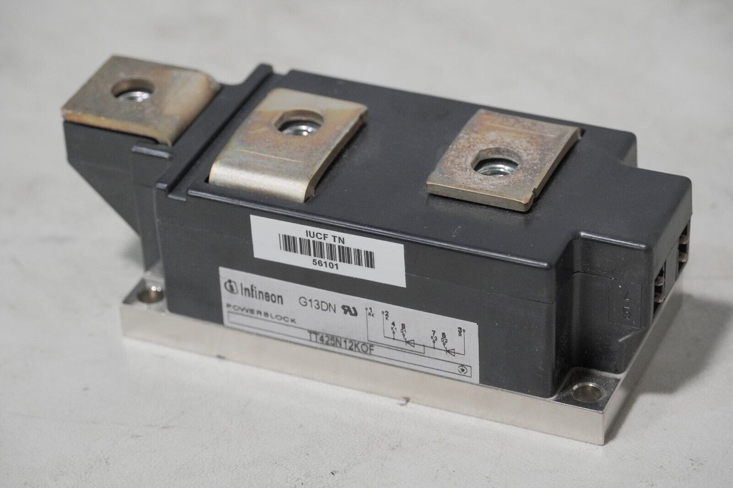Infineon TT425N12KOF powerblock, 1200VAC, 425A, Thyristor/Thyristor 60 mm Power